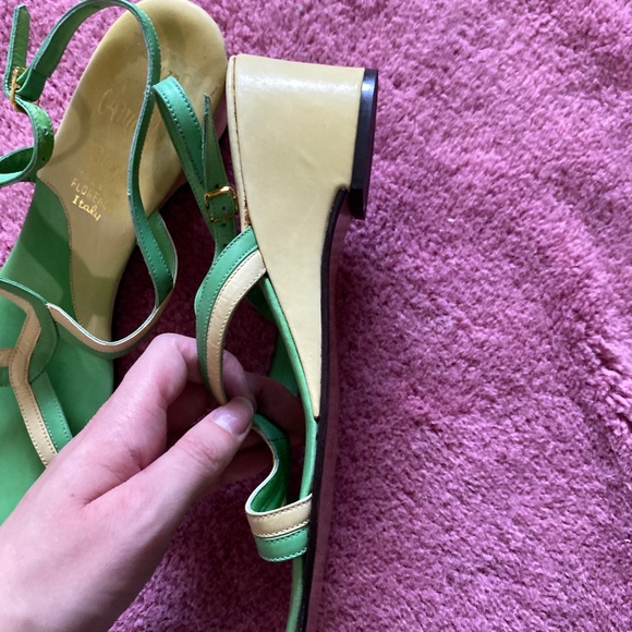 VINTAGE Y2K ITALIAN LEATHER SHOES 7.5 - Picture 8 of 11